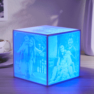 Custom Photo Cube Night Light Personalized Creative Atmosphere Lamp Valentine's Day Gifts - photomoonlamp