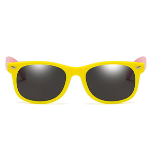 Rainbow - (Age 3-12)Kids UV400 Protective Polarized Sunglasses-Yellow&Pink - photomoonlamp
