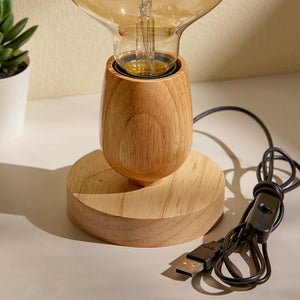 Red Wine Glass Log USB Lamp Holder - photomoonlamp
