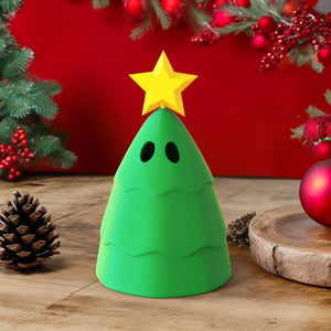 3D Printed Funny Christmas Tree Home Decoration Christmas Gift Height 5.12in - photomoonlamp