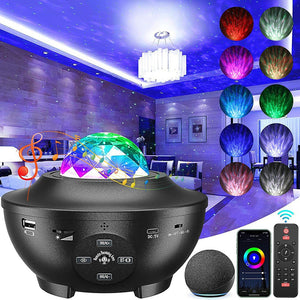 Galaxy Projector Musical Starry Night Projection Lamp Creative Gift - photomoonlamp