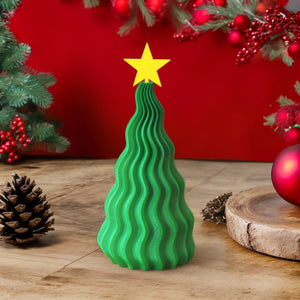 3D Printed Christmas Tree Home Decoration Christmas Gift Height 5.12in - photomoonlamp