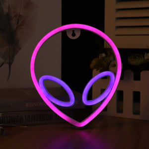 Neon Signs LED Night Light Extraterrestrial Shape Gift For Lovers for Kids