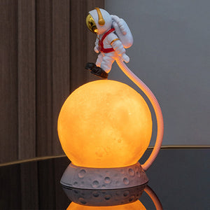 Astronaut Table Lamp Creative Small Moon Night Lamp Bedroom Decoration Christmas Birthday Gifts for Kids