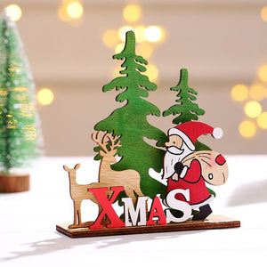 Christmas Decor Wooden Colorful Ornament Gift for Friends