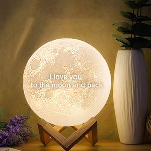 Magic Engraved Moon Light,Creative Gift For Friend - Touch Three Colors