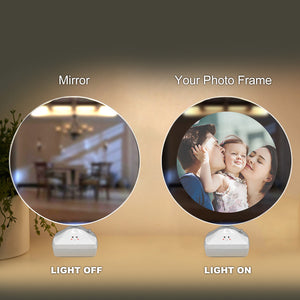 Magic Personalized Parents and Baby Photo Night Lamp, Two Ways - Mirror and Night Light
