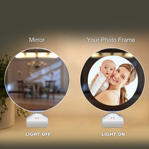 Magic Personalized Mother and Baby Photo Night Lamp, Two Ways - Mirror and Night Light