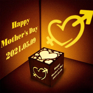 Anniversary Gifts Custom Engraved Lantern Box Personalized Projection Light