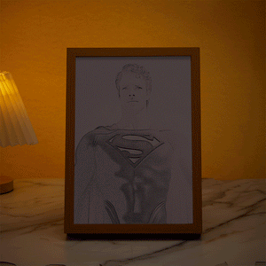 Custom Face Photo Lamp Personalized Superman Light - photomoonlamp