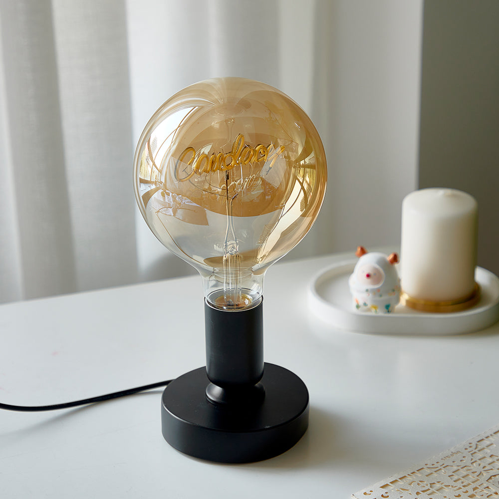 Valentine's Day Gift Custom Text Edison Led Filament Personalized Bulb Vintage Globe Light Bulb Dimmable For Couple