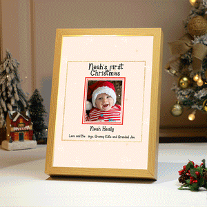 Custom Photo Lamp Baby's First Christmas Gift Personalized Light - photomoonlamp