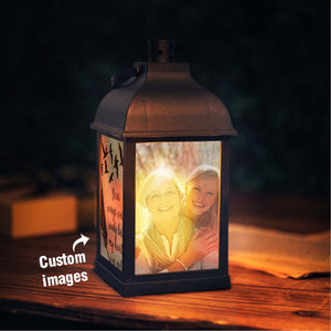 Personalized Memorial LED Light Lantern with Message and Photo Sympathy Bereavement Gifts for Family - photomoonlamp