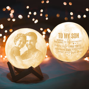 Personalized Moon Lamp with Touch Control Gifts for Son Birthday Gifts For Son