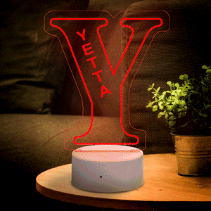 Custom Up Letter Y Alphabet Name Sign Lamp Personalized Night Light LED