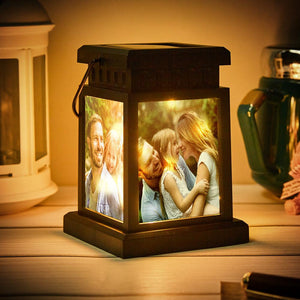 Personalized Photo Lantern Nightlight Lamp Memorial Lamp Solar Garden Light