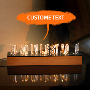 Custom Engraved Name Night Light Acrylic Commemorative Home Gifts - photomoonlamp