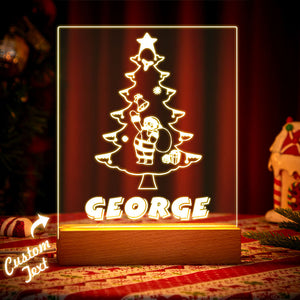 Christmas Tree Custom Night Lamp For Chirldren Christmas Gift Bedroom Decoration - photomoonlamp