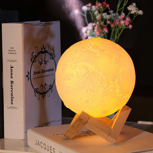 Moon Lamp Humidifier Essential Oil diffuser Air Humidifier With 3D Night Light Birthday Gifts For Her