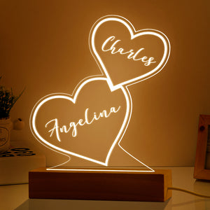 Custom LED Light Illuminate 3D Name Lamp Personalized Night Light Gifts for Her