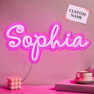 Personalized Name Neon Sign Custom Home Wall Decorations Light Sign Birthday Party Gift