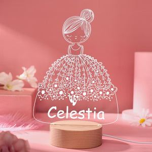 New Born Gifts Personalized Night Light Nursery Lamp For Baby Girl Kid's Bedroom Decor