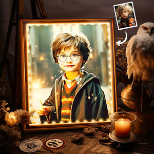 Custom Face Harry Potter Mirror Light Personalized Photo Portrait Birthday Gifts - photomoonlamp