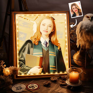 Custom Face Mirror Lamp Ravenclaw Personalized Photo Portrait Light Hogwarts Gifts for Girls - photomoonlamp