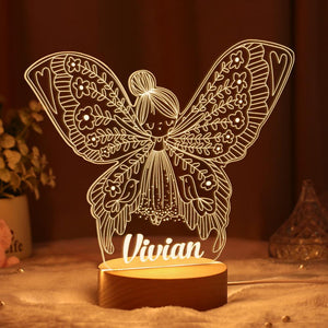 Personalized Night Light Nursery Lamp For Baby Girl Nursery Decor First birthday Gift From Mom And Dad Night Lights Kids Table Lamp