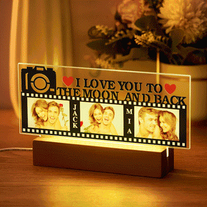 Personalized Photo Romantic Colorful Lamp Custom Film Pictures Night Light Valentine's Day Gift - photomoonlamp